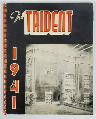 The Trident 1941 Brewer Maine High School Yearbook Students Faculty Alumni Clubs