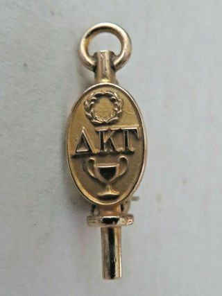 Thomas F.  Brogan Co.  Gold Alpha Kappa Gamma Key Pin Engraved 5 - 11 - 29