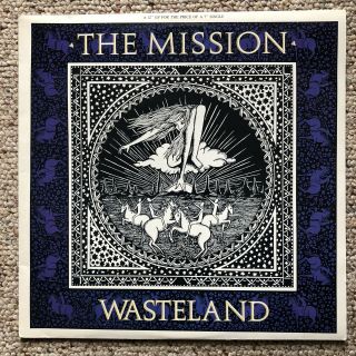 The Mission Uk Wasteland 12” Ep 33rpm Single Goth Rock Sisters Of Mercy