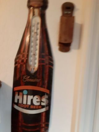 Vintage Hires Root Beer Thermometer Sign