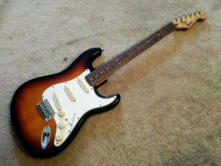 Squier By Fender Vintage 3 Tone Sunburst Stratocaster Electric Guitar With.