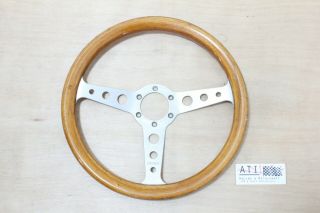 Vintage Momo Indy Timber Wood Steering Wheel 350mm,  1981,  Made In Italy