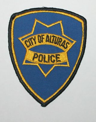 Very Old City Of Alturas Police Modoc County California Ca Pd Vintage Patch