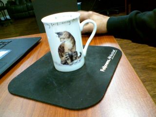 Kent Pottery Cat Mug
