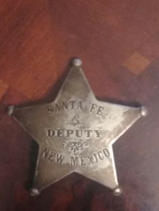 Vintage - Santa Fe,  Mexico - Deputy Badge
