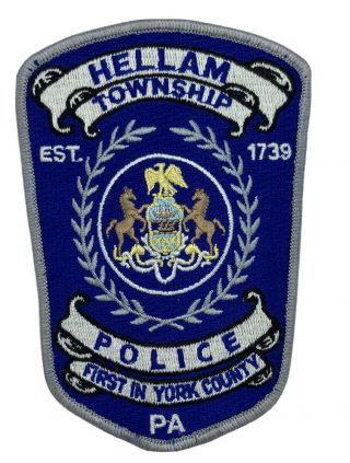 Hellam Township Pennsylvania Police Patch Law Enforcement Cop York County
