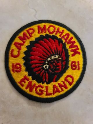 Vintage Boy Scout Patch Camp Mohawk 1961 England