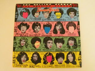 The Rolling Stones Lp Record Some Girls Miss You Shattered Beast Of Burden Etc.