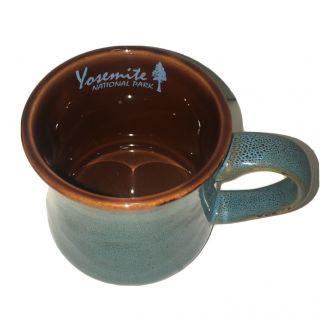 Yosemite National Park,  Coffee Mug,  Blue & Brown Stoneware Official Park Mug. 3