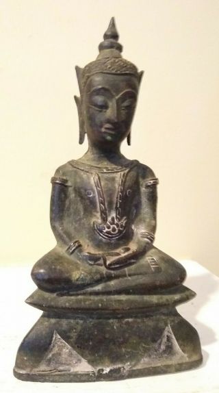 Antique Bronze Buddha - Thailand - 19th Century Or Earlier