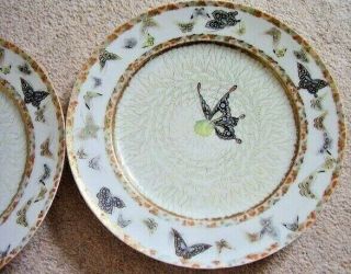 Antique COLLECTABLE Chinese HAND PAINTED DISH,  set of 2 3