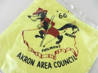 Philmont Boy Scout Neckerchief Akron Area Council Oh 1966 Troop 26 Nip T04