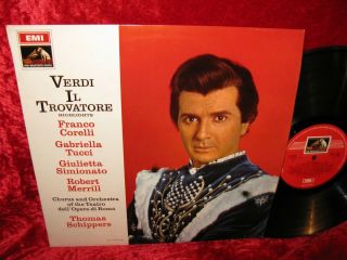 1965 Uk Nm Asd 2395 1st Cps Ed2 Verdi Il Trovatore Highlights Merrill Schippers