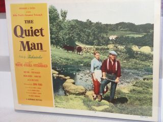 Vintage The Quiet Man - John Wayne Vintage Lobby Card - R1957 3 Look