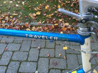 Schwinn Traveler mens road touring bicycle vintage blue 10 speed racing bike 3