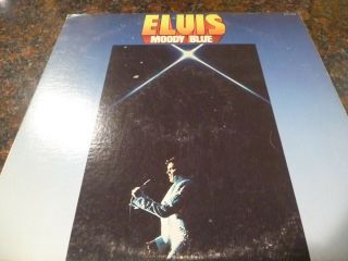 Elvis Presley Moody Blue Rca Afl1 - 2428 Lp - Blue Vinyl - 1977 The Blue Album