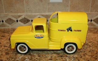 Vintage Tonka Custom 1959 Pickup Truck & Tonka Farms Trailer Merged Into 1 Cool