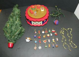 Vintage Avon Christmas Is Coming Advent Revolving Musical Tree