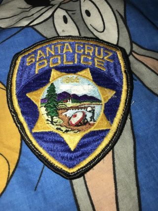 Santa Cruz Police Department 1866 Logo Uniform Shoulder Patch Obsolete