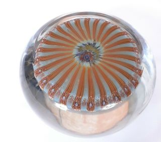 estate find vintage Baccarat Millefiori art glass paperweight.  99 3