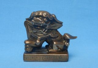 Very Fine Antique 18th/19th Century Chinese Bronze/brass Buddhist Lion Figure