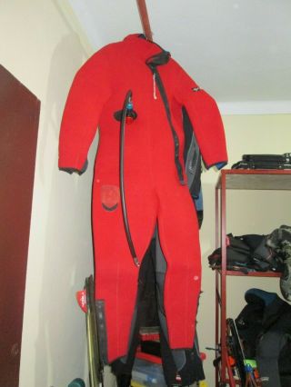 Vintage Michel Combine Drysuit Scuba Diving Size 4 Medium