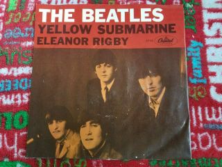 The Beatles 45 Sleeve Yellow Submarine,  1966 Capitol Picture Sleeve