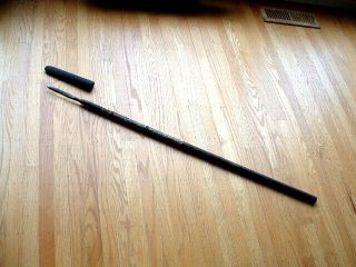 [sd - 105] Japanese Samurai Sword: Mumei Yari Spear W Saya And Pole