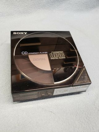 Vintage Sony D - 5 Cd Compact Disc Player With Adapter