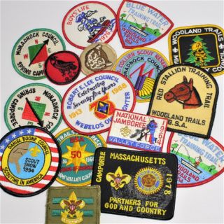 Set Of 16 Vintage Bsa Boy Scout Patches Badges Woodland Trail/monadnock 60s - 90s
