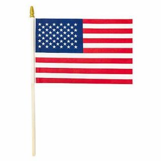 Small American Flags on Stick 5x8 Inch/Small US Flags/Handheld 25 PACK 3