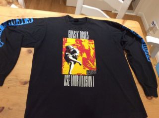 Guns N’ Roses 1992 Vintage Tour Long Sleeve Shirt Use Your Illusion I