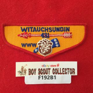 Boy Scout Oa Witauchsundin Lodge 431 F2 Order Of The Arrow Pocket Flap Patch
