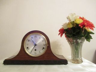 Vintage German Napoleon Hat Westminster Chiming Mantle Clock