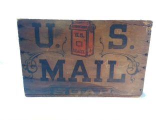 Very Rare Antique Vtg Wood Soap Crate Us Mail The Globe Soap Co.  Cincinnati Oh