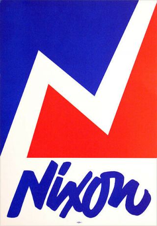 Official 1968 Richard Nixon Campaign Rally Poster (2282)