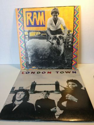 2 Paul Mccartney Vinyl Lp Record Albums London Town Ram