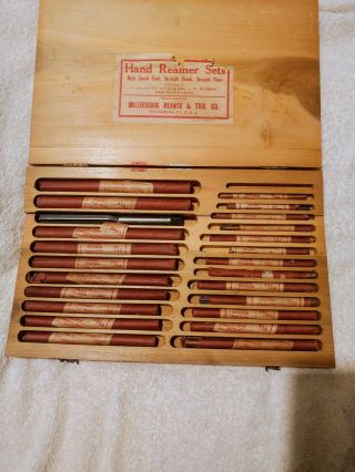 R&t Co.  Millersburg Pa Reamer Set In Wood Case 25pcs Vintage Rare Find