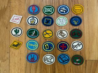 23 Vintage Embroidered Seventh Day Adventist Pathfinder Badges