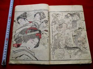 1 - 15 Kyosai Naihen Japanese Ukiyoe Woodblock Print Book
