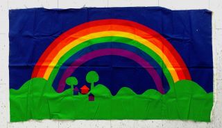 Midcentury Rainbow Wall Hanging By Sateensaari Art By Tampella Lgbtq Textile