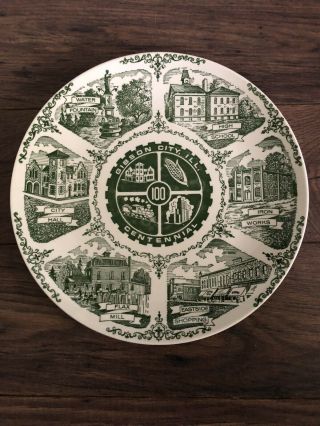 Vintage Gibson City Illinois Centennial Plate Il 1869 - 1969