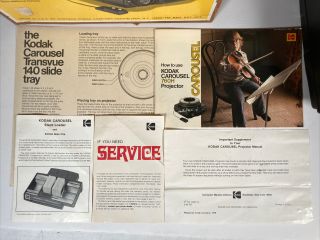 Vintage Kodak 760H Carousel Projector W/ Box,  Manuals,  Remote,  Stack Loader 2