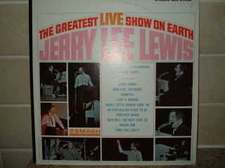 Jerry Lee Lewis Greatest Live Show On Earth Lp.  Usa Pressing Smash 67056.
