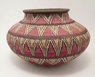Vintage Wounaan Panama Rainforest Basket