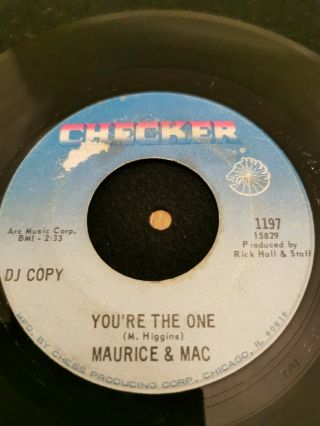 NORTHERN SOUL 45 - Maurice & Mac - You Left The Water Running - Checker - VG 2