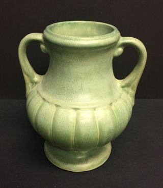 Rare Vintage Two Handle Brush Mccoy Art Pottery Vase.