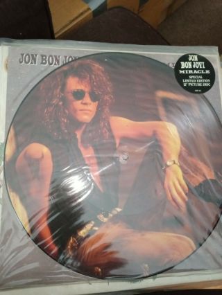 Jon Bon Jovi Miracle Uk 12 " Picture Disc