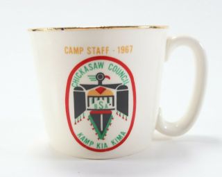 Vintage 1967 Camp Staff Chickasaw Kia Kima Boy Scouts Of America Coffee Mug Cup