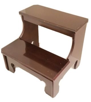 The Bombay Company Wood Step Stool Stairs Vintage